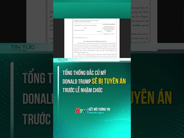 ⁣Tổng Thống đắc cử Mỹ Donald Trump sẽ bị tuyên án trước lễ nhậm chức