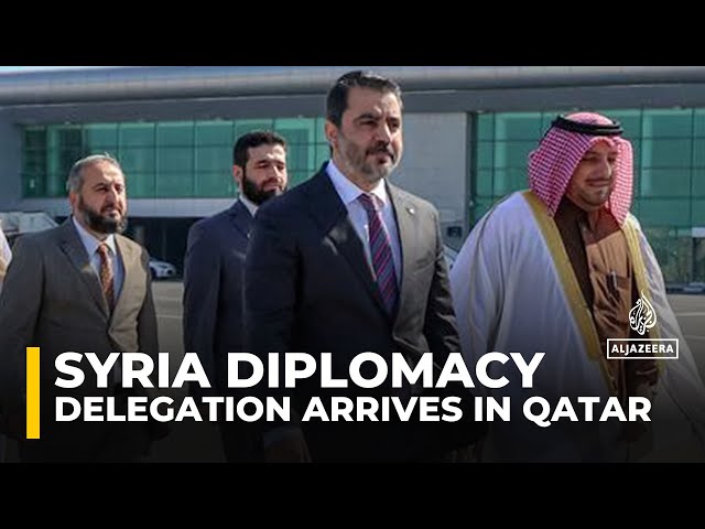 ⁣Syrian delegation arrives in Qatar to strengthen ties