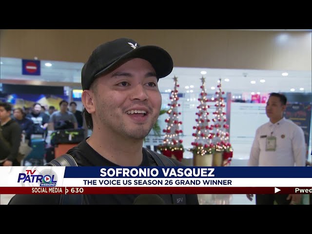 ⁣Balik-Pilipinas si The Voice USA champion Sofronio Vasquez