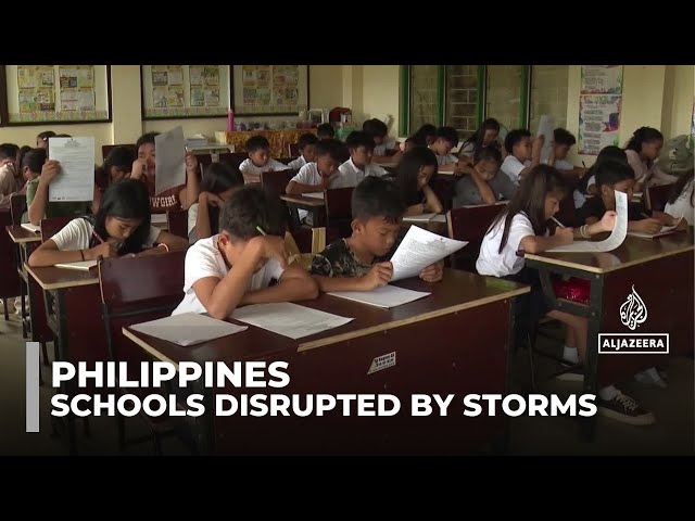 ⁣Philippines education: Severe storms, flooding disrupt school classes