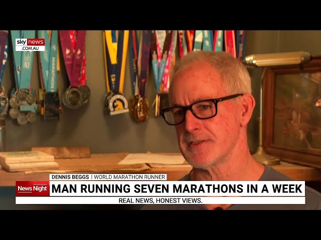 ⁣Man plans to run seven marathons in seven days