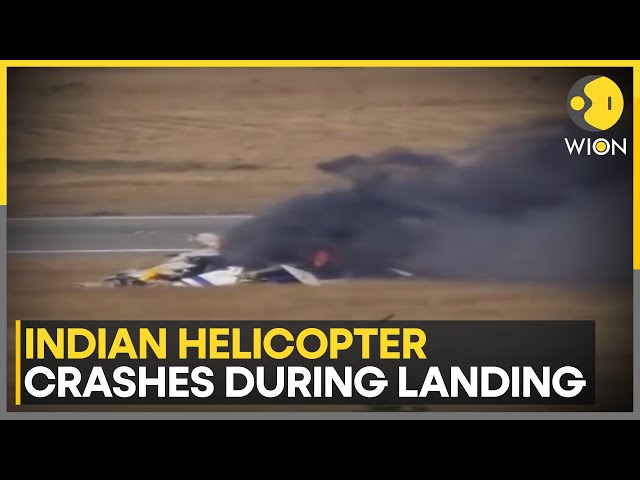 ⁣Indian Coast Guard Helicopter Crashes In Gujarat, Three Dead During Training | World News | WION