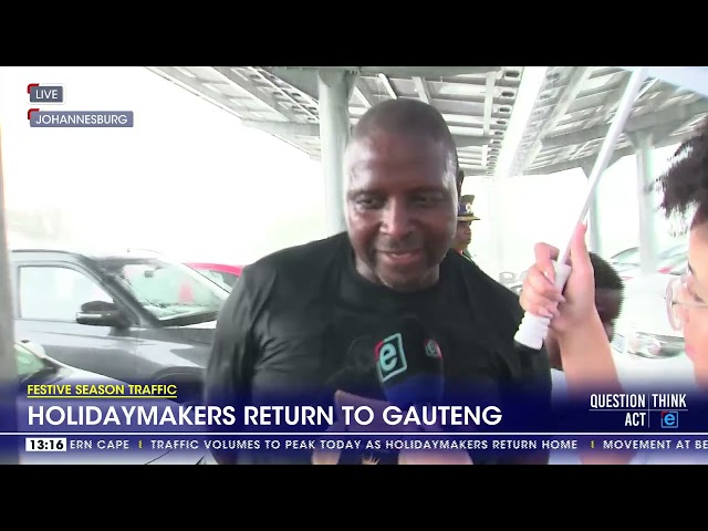 ⁣Holiday makers return to Gauteng