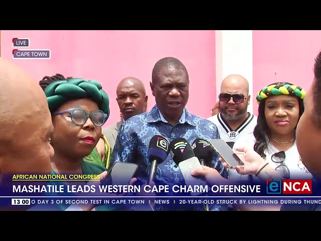 ⁣African National Congress | Mashatile leads Western Cape charm offensive