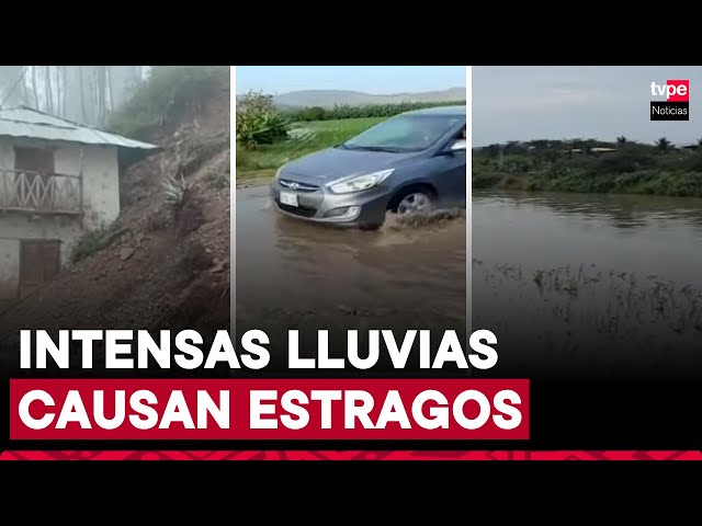 ⁣Así afectan las intensas lluvias a Huaura y las regiones de la Libertad, Tumbes y Cajamarca