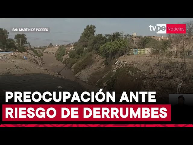 ⁣El río Rímac amenaza varias viviendas ubicadas en la ribera tras aumento significativo de su caudal