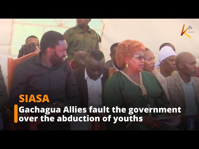 ⁣Gachagua Allies fault the government over the abduction of youths