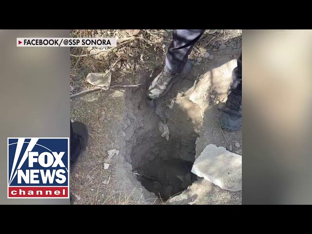 ⁣Officials uncover secret drug tunnel near border wall