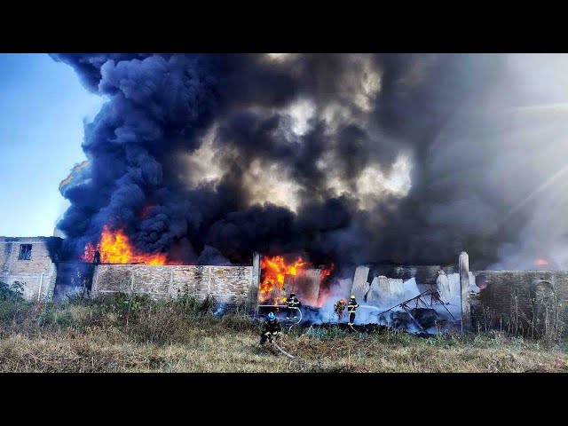 ⁣Incendio Consume Fábrica en Tonalá, Jalisco, Sin Reportes de Heridos