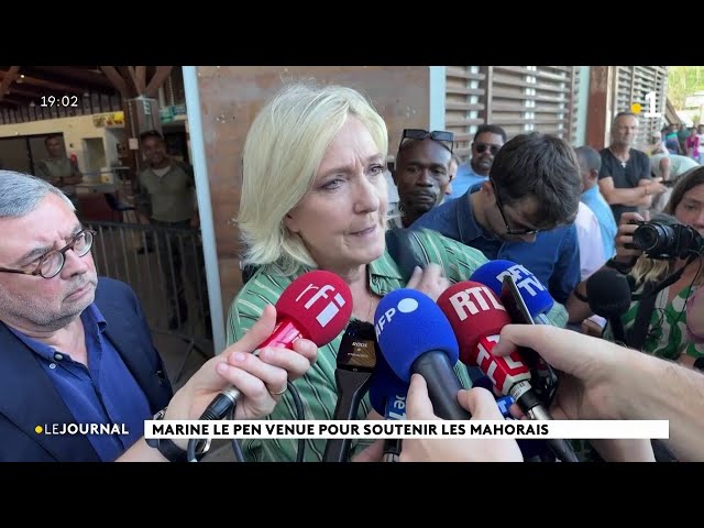 ⁣Marine Le Pen venue pour soutenir les Mahorais