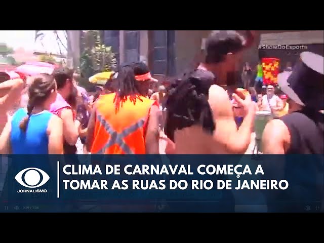 ⁣Clima de Carnaval começa a tomar as ruas do Rio de Janeiro