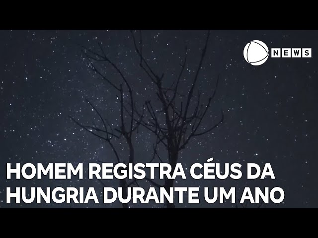 ⁣Homem registra céus da Hungria durante um ano