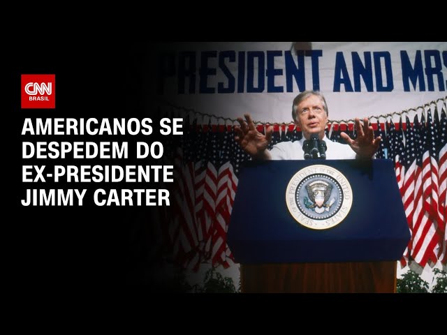 ⁣Americanos se despedem do ex-presidente Jimmy Carter | AGORA CNN