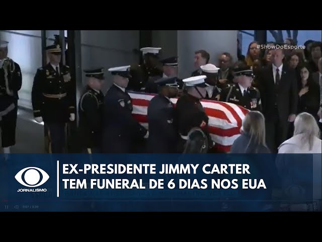 ⁣Ex-presidente Jimmy Carter tem funeral de 6 dias nos EUA