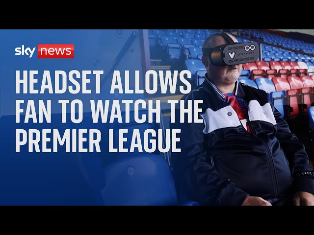 ⁣Headset allows visually impaired football fan to watch Premier League games