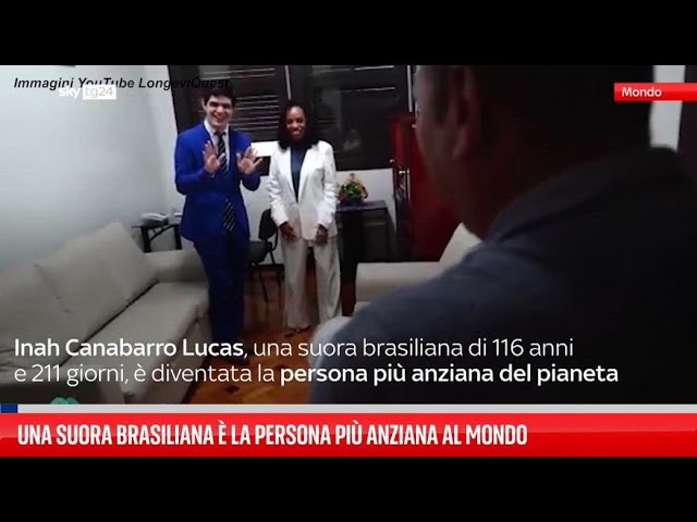 ⁣Una suora brasiliana è la persona più anziana al mondo