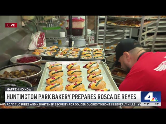 ⁣How bakeries prepare Rosca de Reyes