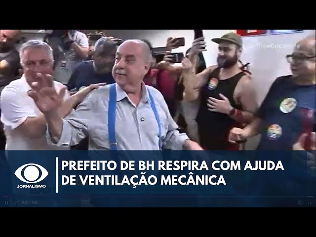 ⁣Prefeito de BH segue na UTI e respira com ajuda de ventilação mecânica