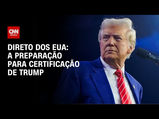 ⁣Direto dos EUA: A preparação para certificação de Trump | AGORA CNN