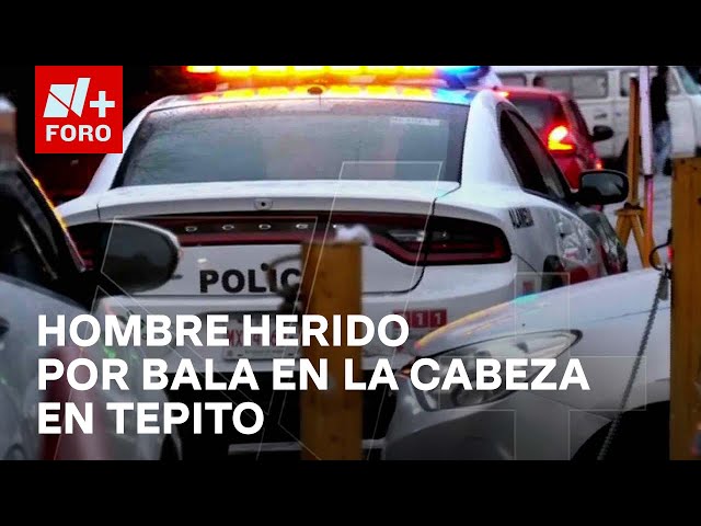 ⁣Hombre herido de bala en la cabeza en zona comercial de Tepito, CDMX - Las Noticias