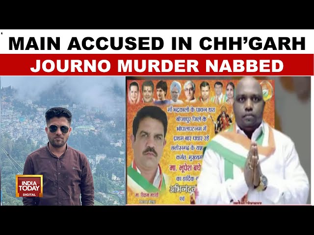 ⁣Journalist Mukesh Chandrakar's Death: Main Accused Arrested In Brutal Murder of Journalist