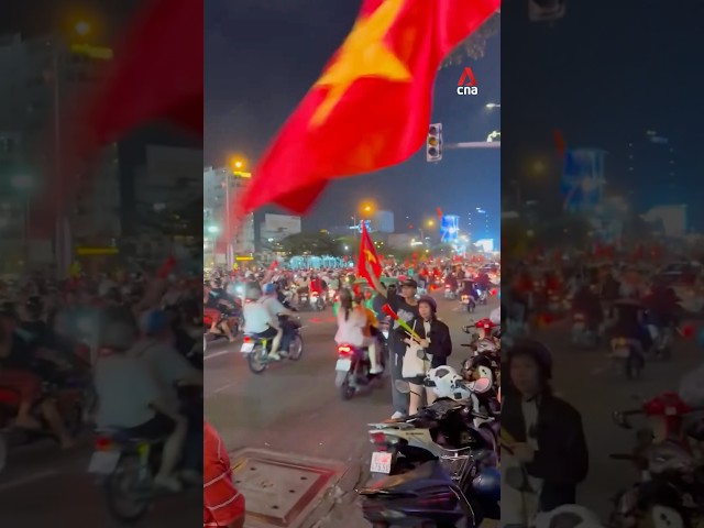 ⁣Vietnam celebrates after winning ASEAN Championship