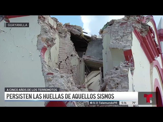 ⁣Imperan las ruinas en Guayanilla a cinco años de los terremotos