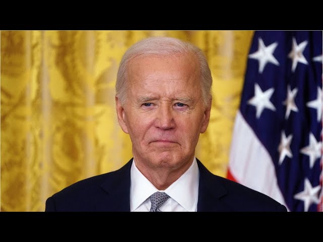 ⁣Joe Biden snaps at reporters before attacking Donald Trump