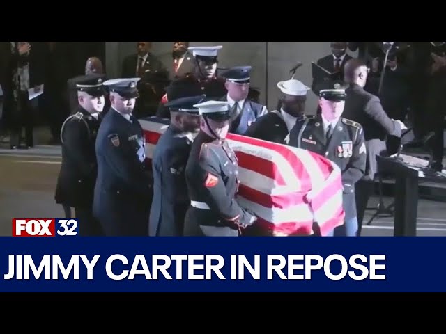 ⁣Jimmy Carter lies in repose at Carter Center in Atlanta