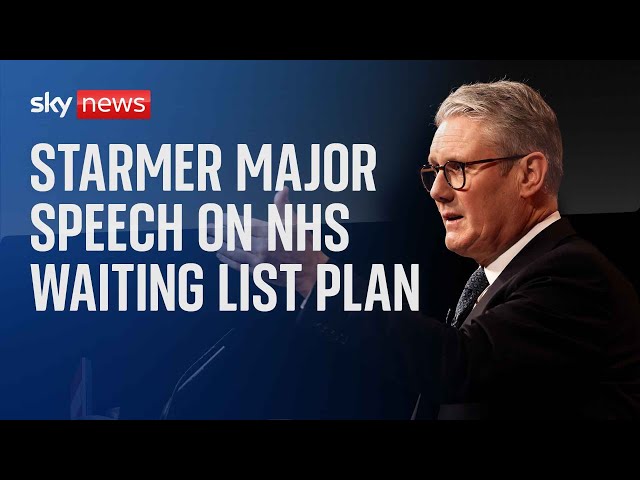 ⁣Live: Starmer revealing plan to cut NHS waiting times in major speech