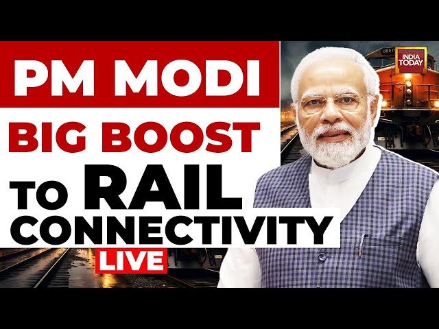 ⁣PM Modi Live: PM Modi Inaugurates And Lays The Foundation Stone Of Various Railway Projects