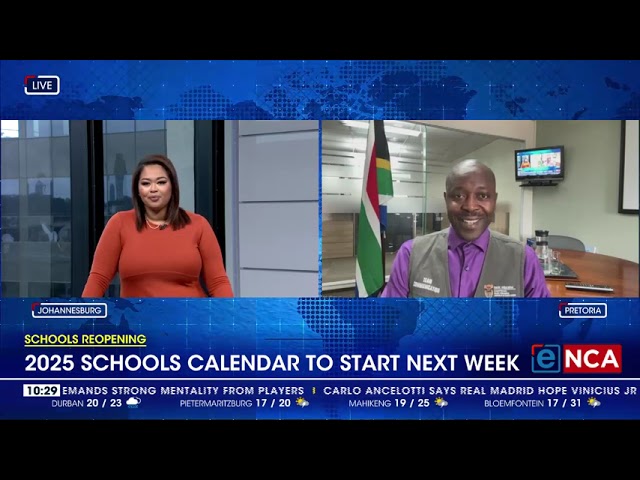 ⁣2025 schools calendar to start next week