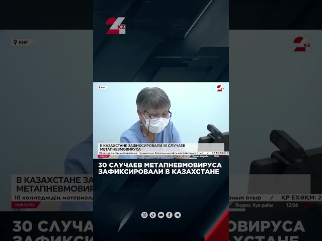 ⁣30 случаев метапневмовируса зафиксировали в Казахстане