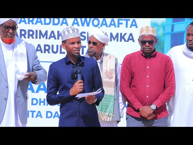 ⁣"Aad ayaan ugu faraxsanahay in aan dhagax dhignay xarunta Golaha Culimada"Agaasime Ibraahi