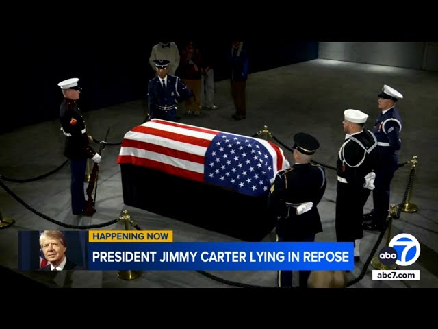 ⁣Jimmy Carter's funeral begins by tracing 100 years from rural Georgia to the world stage