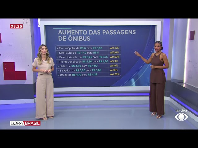 ⁣Transporte público fica mais caro em 7 capitais em 2025