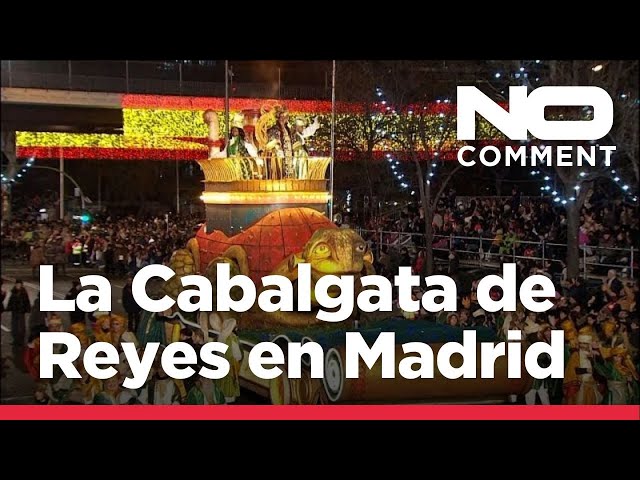 ⁣NO COMMENT: Así fue la mágica cabalgata de Reyes Magos en Madrid