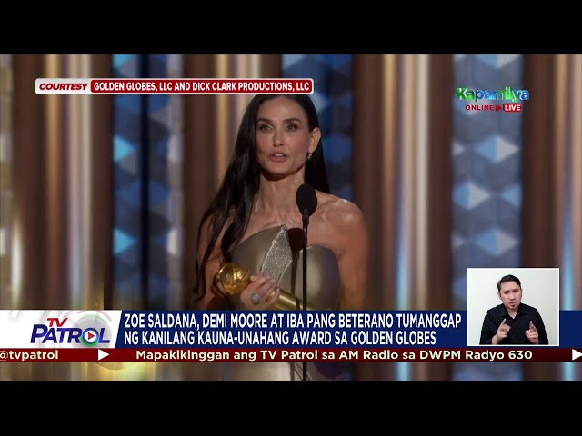 ⁣Pinakamagagaling sa telebisyon, pelikula pinarangalan sa 82nd Golden Globe Awards