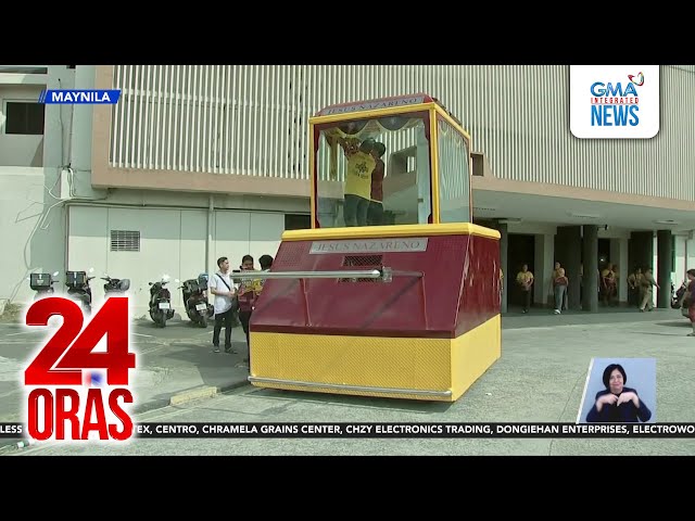 ⁣Andas, slanted ang isang bahagi para ‘di masampahan; may blower para ‘di mahamog | 24 Oras