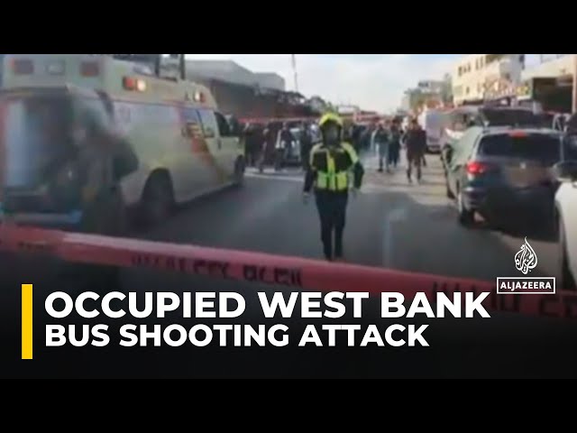 ⁣Three killed in bus shooting attack in the occupied West Bank