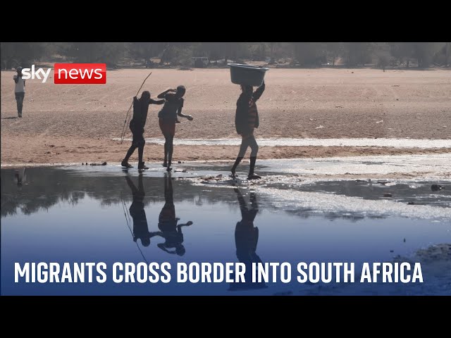 ⁣Migrants from Zimbabwe jump border into South Africa with ease