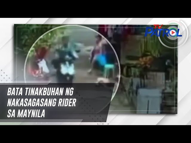 ⁣Bata tinakbuhan ng nakasagasang rider sa Maynila | TV Patrol