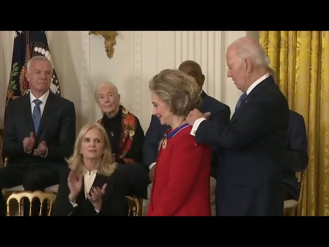 ⁣‘Outrage’ as Joe Biden gives Hillary Clinton Presidential Medal of Freedom