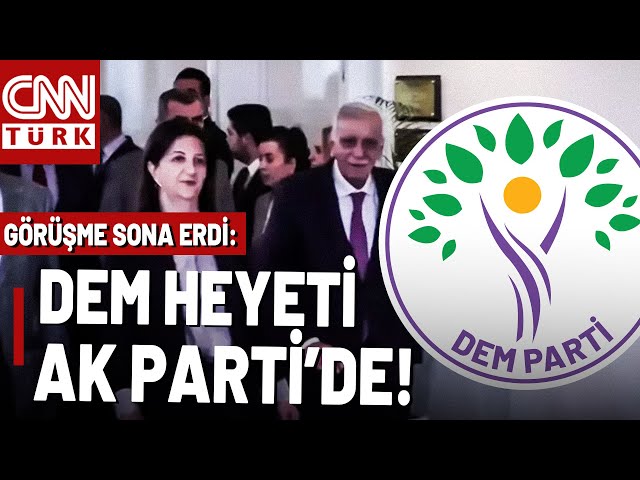 ⁣DEM Parti Heyeti, AK Parti'de! Görüşme Sonrası AK Parti'den Açıklama: Olumlu Şekilde Sohbe