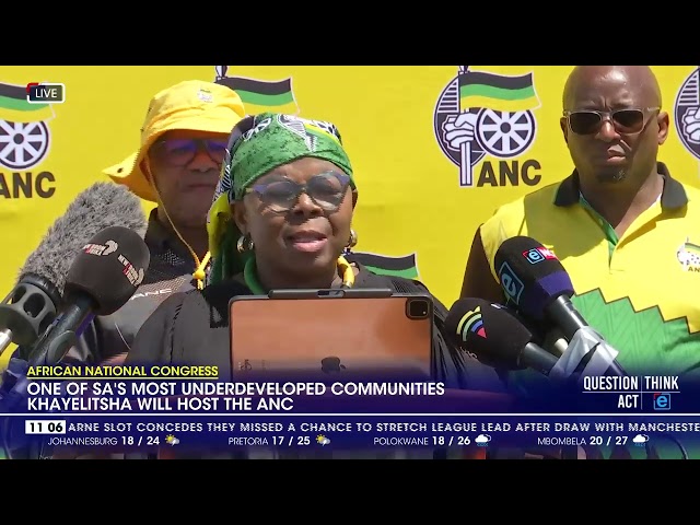 ⁣One of SA's most underdeveloped communities Khayelitsha will host the ANC