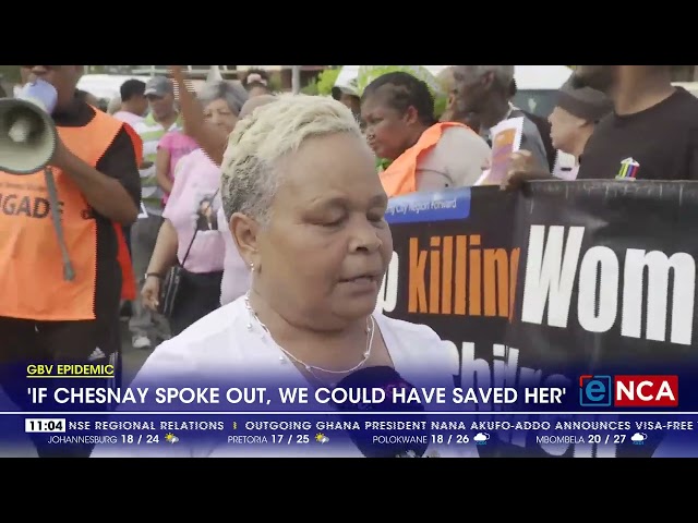 ⁣GBV Epidemic | 'If Chesnay spoke out, we could have saved her'