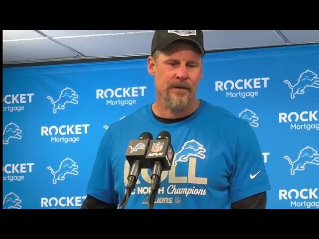 ⁣Lions head coach Dan Campbell speaks after win over Vikings, clinching No. 1 seed