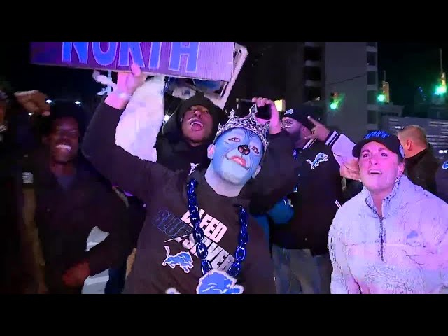 ⁣Lions fans react after teams wins NFC North, clinches playoff bye