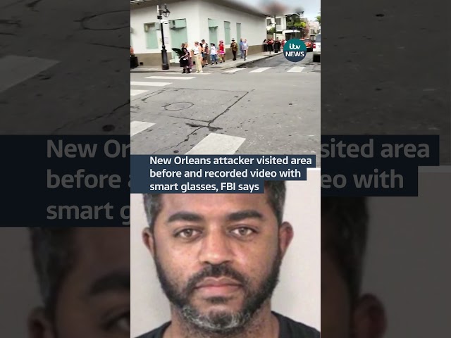 ⁣New Orleans attacker visited area before and recorded video with smart glasses, FBI says #itvnews