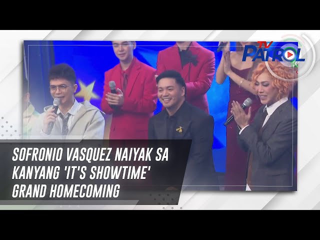 ⁣Sofronio Vasquez naiyak sa kanyang 'It's Showtime' grand homecoming | TV Patrol